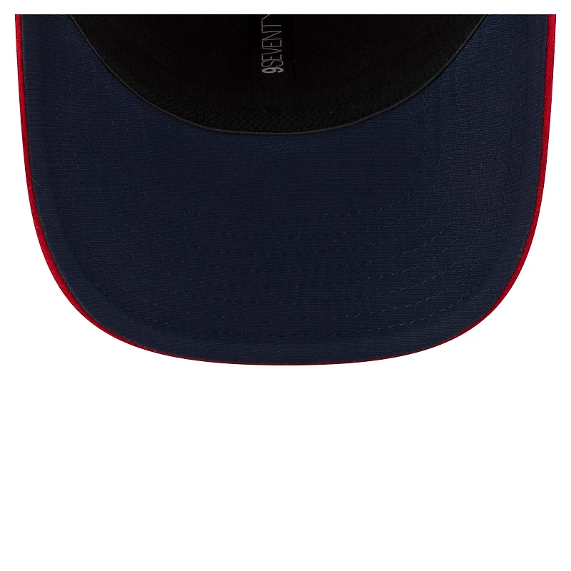 Casquette extensible à bouton-pression New Era rouge pour homme, Alouettes de Montréal, Sideline Alternate 9SEVENTY