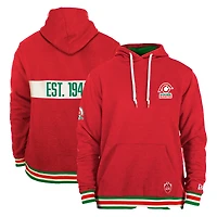 Chandail à capuchon Turf Traditions des Alouettes de Montréal New Era rouge pour hommes