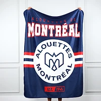 Couverture décorative des Alouettes de Montréal (50 po x 60 po) pour les amateurs de sport