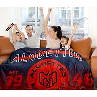 Couverture familiale 62" x 90" Alouettes de Montréal
