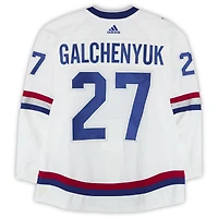 Alex Galchenyuk Montreal Canadiens Practice-Used #27 White adidas Jersey vs. Ottawa Senators on December 16, 2017 - NHL 100 Classic - Worn During Warm-Ups
