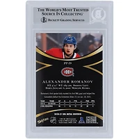 Alexander Romanov Montreal Canadiens Autographed 2020-21 Upper Deck Metal Universe Skybox Premium Prospects #PP-39 Beckett Fanatics Witnessed Authenticated Rookie Card