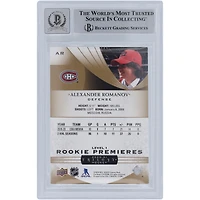 Alexander Romanov Montreal Canadiens Autographed 2020-21 Upper Deck Trilogy Level 1 Rookie Premieres #AR #941/999 Beckett Fanatics Witnessed Authenticated 10 Rookie Card