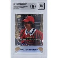 Alexander Romanov Montreal Canadiens Autographed 2020-21 Upper Deck Trilogy Level 1 Rookie Premieres #AR #941/999 Beckett Fanatics Witnessed Authenticated 10 Rookie Card
