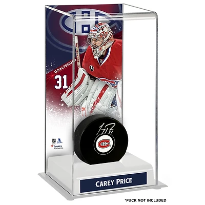 Étui de luxe pour rondelle de hockey Carey Price des Canadiens de Montréal