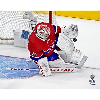 Carey Price Montreal Canadiens Unsigned 2020 Stanley Cup Qualifiers Game 3 Making Save vs. Pittsburgh Penguins Photograph