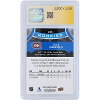 Carte de recrue autographiée Cole Caufield des Canadiens de Montréal 2021-22 Upper Deck MVP Blue #243 CGC Fanatics Witnessed Authenticated Auto 10 Rookie