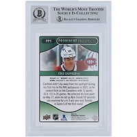 Cole Caufield Montreal Canadiens Autographed 2021-22 Upper Deck Parkhurst Prominent Prospects #PP1 Beckett Fanatics Witnessed Authenticated 9/10 Rookie Card 