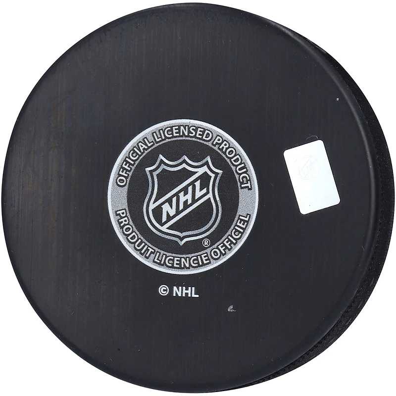 Cole Caufield Montreal Canadiens Autographed Logo Hockey Puck