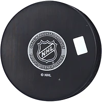 Cole Caufield Montreal Canadiens Autographed Logo Hockey Puck
