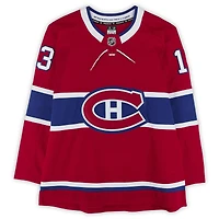 Maillot rouge autographié de Cole Caufield, Canadiens de Montréal, Fanatics Premium