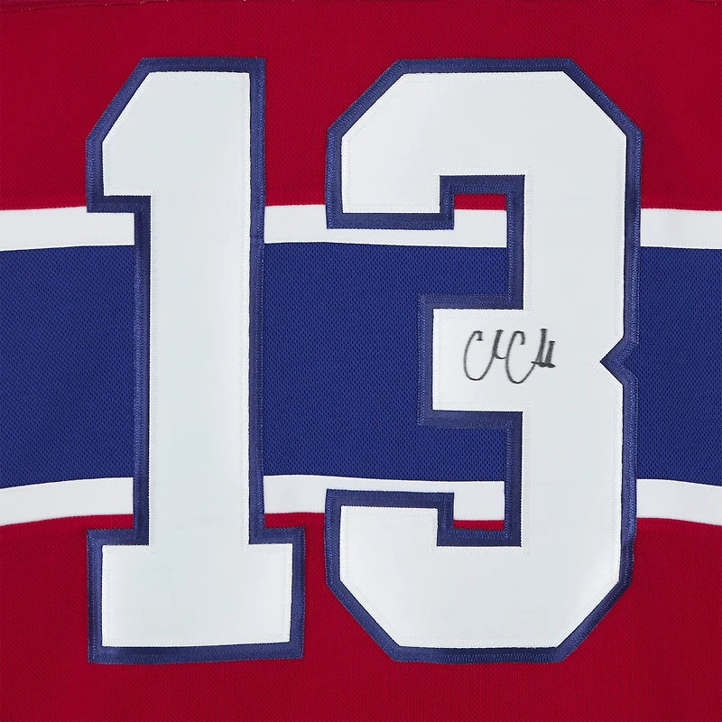 Cole Caufield Montreal Canadiens Autographed Red Fanatics Premium Jersey