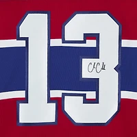 Cole Caufield Montreal Canadiens Autographed Red Fanatics Premium Jersey