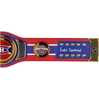 Ceinture de championne WWE Legacy autographiée par Cole Caufield des Canadiens de Montréal avec inscription « Goal Caufield » - Édition limitée à 5 exemplaires