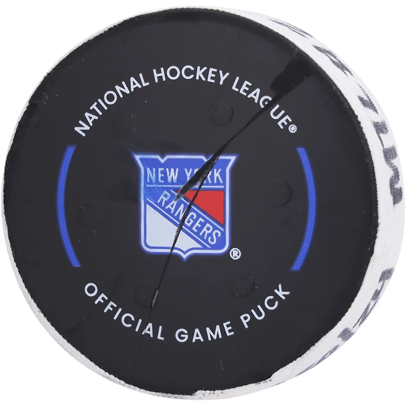 Cole Caufield Montreal Canadiens Game-Used Goal Puck from November 30, 2024 vs. New York Rangers 
