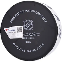Cole Caufield Montreal Canadiens Game-Used Goal Puck from November 30, 2024 vs. New York Rangers 