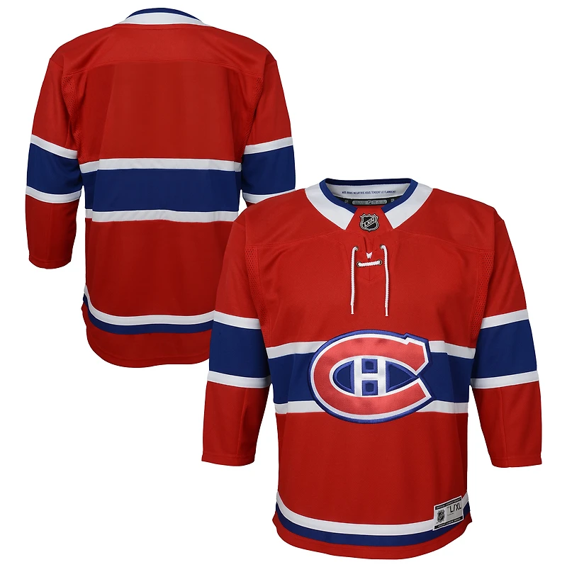 Maillot domicile rouge des Canadiens de Montréal pour bébé Outerstuff