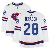 Jakub Jerabek Montreal Canadiens Practice-Used #28 White adidas Jersey vs. Ottawa Senators on December 16, 2017 - NHL 100 Classic - Worn During Warm-Ups