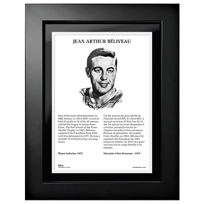 Jean Beliveau Montreal Canadiens - 1972 Legends Line 12'' x 16'' Framed Photo