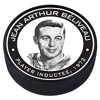 Jean Beliveau Montreal Canadiens - Legends Line Textured Hockey Puck