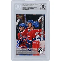 Carte de recrue authentifiée autographiée par Juraj Slafkovsky des Canadiens de Montréal 2022-23 Upper Deck Game Dated Moments Premier but #5 Beckett Fanatics Witnessed