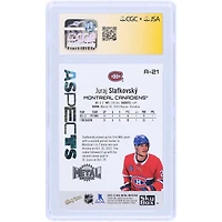 Juraj Slafkovsky Montreal Canadiens Autographed 2022-23 Upper Deck Metal Universe Aspects #A-21 CGC Fanatics Witnessed Authenticated Auto 10 Rookie Card