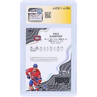Juraj Slafkovsky Montreal Canadiens Autographed 2022-23 Upper Deck Metal Universe Premium Prospects #PP-1 CGC Fanatics Witnessed Authenticated Rookie Card
