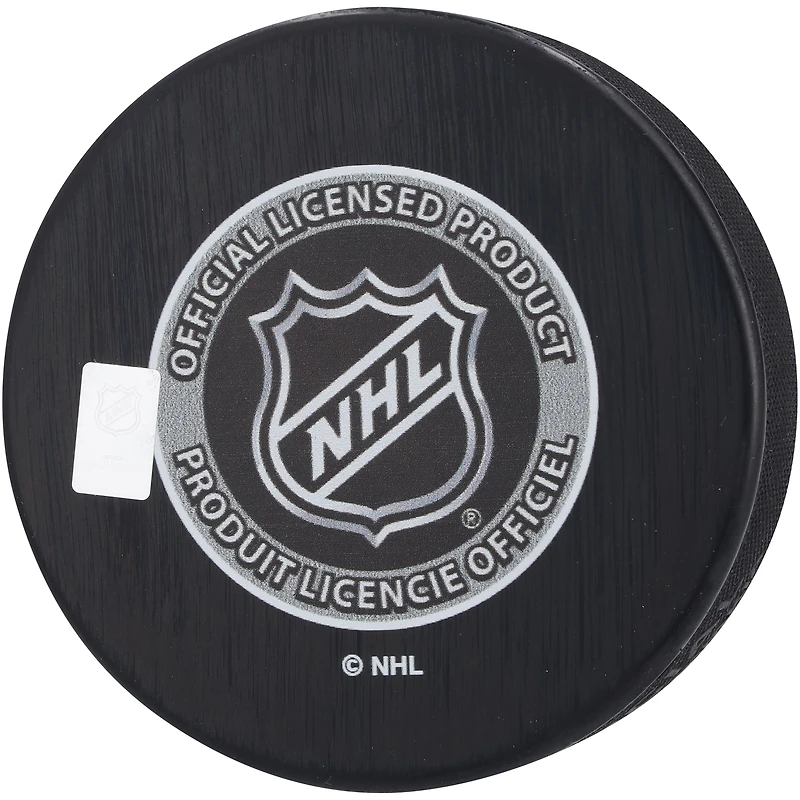 Juraj Slafkovsky Montreal Canadiens Autographed 2022 NHL Draft Logo Hockey Puck