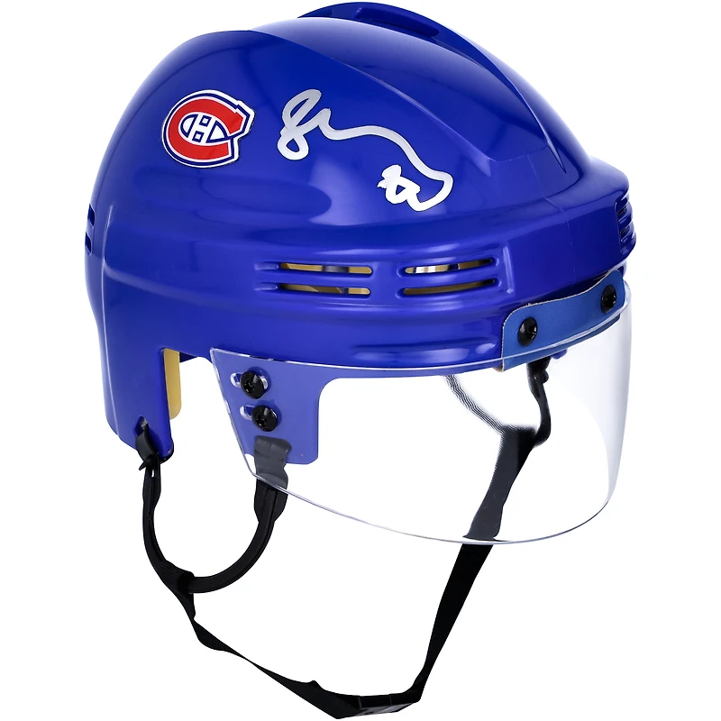 Juraj Slafkovsky Montreal Canadiens Autographed Blue Mini Helmet