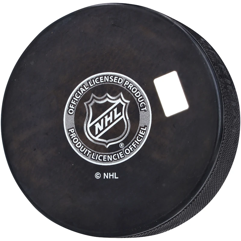 Juraj Slafkovsky Montreal Canadiens Autographed Hockey Puck with "NHL Debut 10/12/22" Inscription