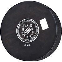 Juraj Slafkovsky Montreal Canadiens Autographed Hockey Puck with "NHL Debut 10/12/22" Inscription