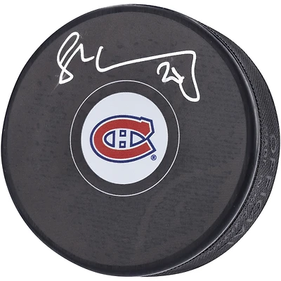 Juraj Slafkovsky Montreal Canadiens Autographed Hockey Puck