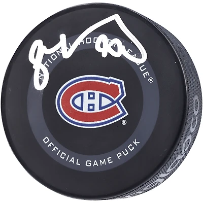 Juraj Slafkovsky Rondelle de match officielle autographiée des Canadiens de Montréal