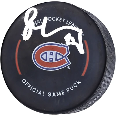 Juraj Slafkovsky Rondelle de jeu officielle autographiée des Canadiens de Montréal