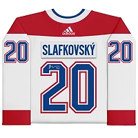 Juraj Slafkovsky Montreal Canadiens Autographed White adidas Authentic Jersey