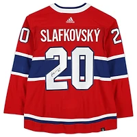 Juraj Slafkovsky Red Montreal Canadiens Autographed Adidas Authentic Jersey