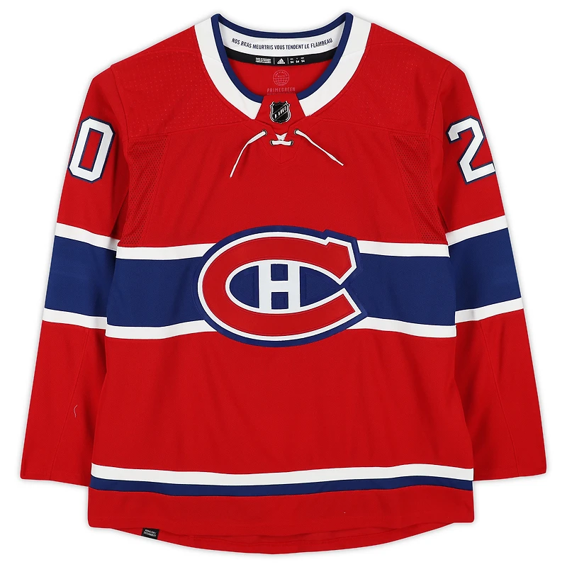 Juraj Slafkovsky Red Montreal Canadiens Autographed Adidas Authentic Jersey