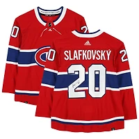 Juraj Slafkovsky Red Montreal Canadiens Autographed Adidas Authentic Jersey