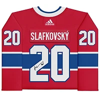 Juraj Slafkovsky Rouge Canadiens de Montréal Autographié Adidas Authentique Maillot