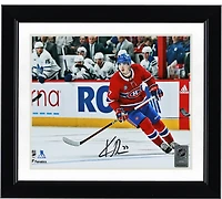 Kirby Dach Montreal Canadiens Autographed 8" x 10" Red Jersey Canadiens Debut Photograph