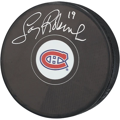 Rondelle de hockey autographiée par Larry Robinson des Canadiens de Montréal