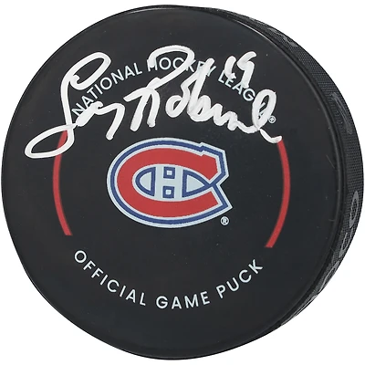 Larry Robinson Montreal Canadiens Autographed Official Game Puck  