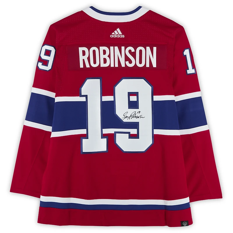 Larry Robinson Montreal Canadiens Autographed Red adidas Jersey