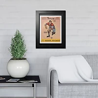 Maurice Richard Montreal Canadiens 1958 Forum Sports Magazine - 12'' x 16'' Framed Program Cover