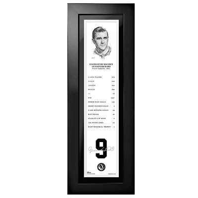 Maurice Richard Canadiens de Montréal - Legends Line 6'' x 22'' Photo encadrée