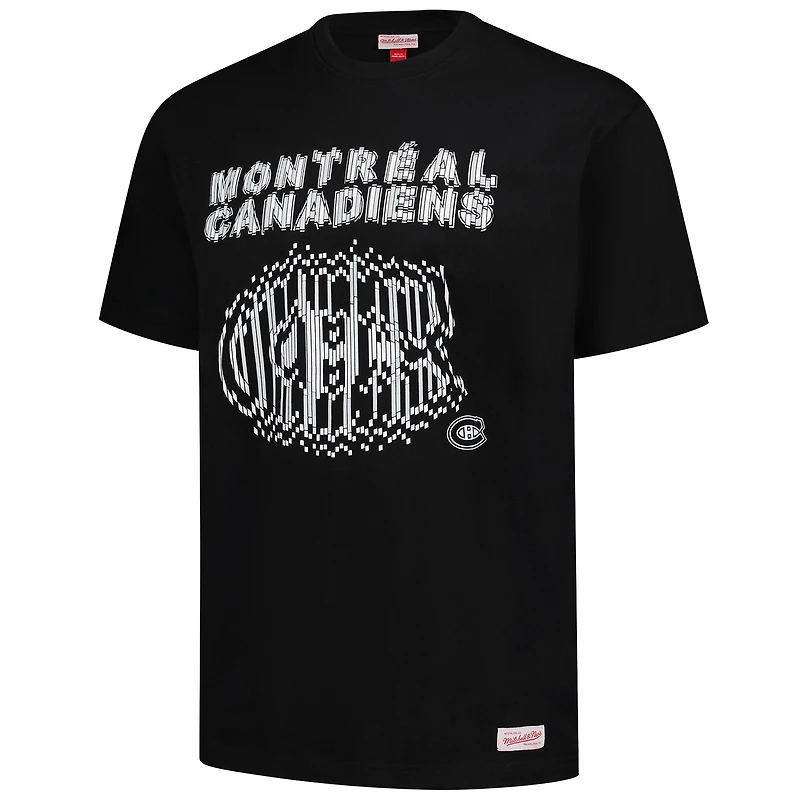 T-shirt surdimensionné noir à manches bouffantes des Canadiens de Montréal Mitchell & Ness pour hommes