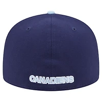 Casquette ajustée bicolore 59FIFTY bleu marine/bleu clair des Canadiens de Montréal New Era pour homme