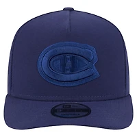 Men's New Era  Navy Montreal Canadiens Colorpack Tonal A-Frame 9FIFTY Adjustable Hat
