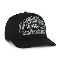 Men's '47 Black Montreal Canadiens Break Wood Hitch Adjustable Hat