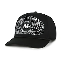 Men's '47 Black Montreal Canadiens Break Wood Hitch Adjustable Hat
